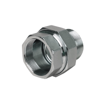 Американка прямая нар.-вн. латунь никель 1/2" LD (40)