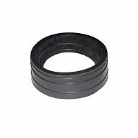 Манжета резиновая выпускная двубортная черная 110 мм (50)