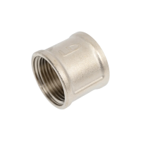 Муфта 1/2" латунь никель LD (75)