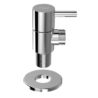Кран угловой с отражателем хромированный TIM 1/2"х3/4" (50) (Н-П) 