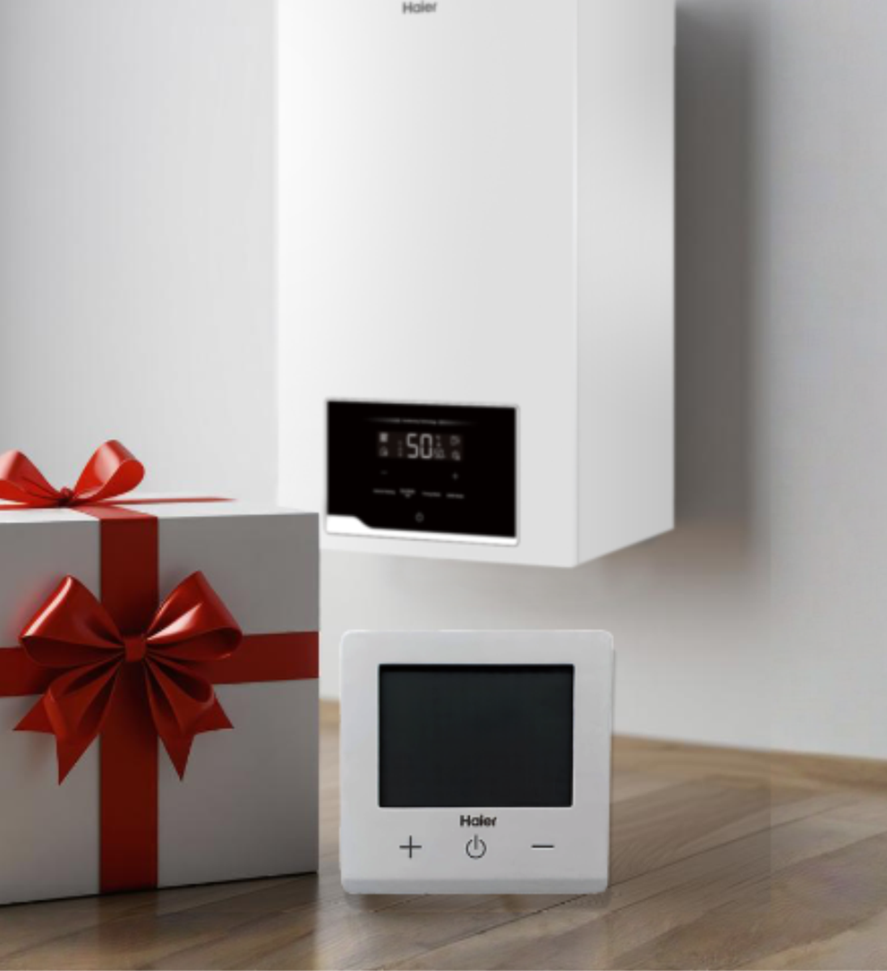 Покупаете котел Haier? Стильный термостат — в подарок! Покупаете котел Haier? Стильный термостат — в подарок!