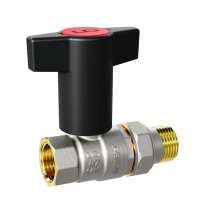 Кран шаровой с американкой полнопроходной (Т-рукоятка) LD Pride 1/2" (10) 