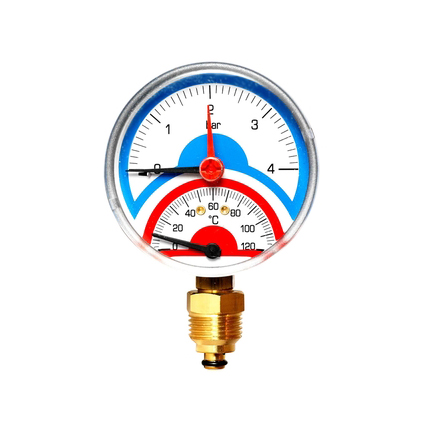 Термоманометр монтаж на трубу