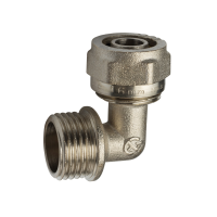 Уголок обжимной для м/п труб AQUALINK 16×1/2" нар. рез. (160/10)