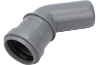 Отвод ПП канализационный D 32 (45 град.) ПОЛИТЭК (60)