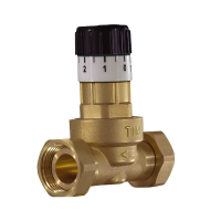Перепускной клапан прямой TIM 20 (3/4", с накидными гайками) (Н-П)