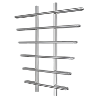 Полотенцесушитель Венеция (без полок) 1/2" вн. рез. 200х800 (6 перекл.) нерж.