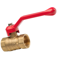  Кран шаровой муфтовый полнопроходной (рычаг) Aqualink (11Б27п1) 1/2" (120/10) 