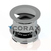 Оголовок с ветрозащитой Ф 150х210 (430/0,5х0,5)