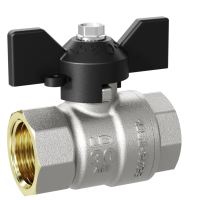 Кран шаровой муфтовый полнопроходной (бабочка) LD Pride 1 1/4" (10) 
