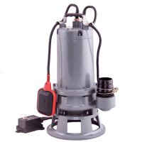Насос дренажный/фекальный Aquario GRINDER-100 (1100 Вт., 150 л/мин, напор 18 м) (с реж. мех.)