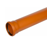 Труба канализационная раструбная 110х3,4х1000 (наружная) ПОЛИТЭК (10)