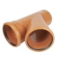 Тройник канализационный D-110/110 (45 град.) (наружная) (15) СП