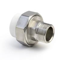 PP-R Муфта комбинированная разъемная (американка) УСИЛЕННАЯ НР Белая 25-3/4 PRO AQUA (65/13)