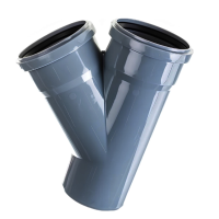 Тройник ПП канализационный D-110/110 (45 град.) ПОЛИТЭК (25)