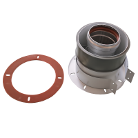 Адаптер коаксиальный вертикальный 60/100 мм (Ягуар/Гепард стар. мод., Bosch, Buderus, Lemax) (48/2)