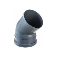 Отвод ПП канализационный D 110 (45 град.) ПОЛИТЭК (60)