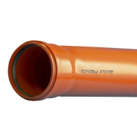 Труба канализационная раструбная 200х6,2х3000 (наружная) EASY PIPE ПОЛИТЭК