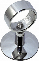 Кронштейн хромированный телеск. 1" для п/с (с кольцом)