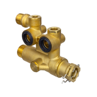 Запчасть для газ. котла Водоблок левая часть в сборе Hubert