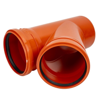 Тройник канализационный D-200/200 (45 град.) (наружная) ПОЛИТЭК (10)