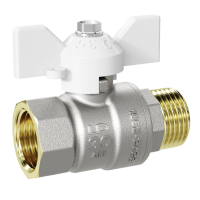 Кран шаровой муфта/резьба полнопроходной (бабочка) LD Pride W 1/2" БЕЛЫЙ (30) 