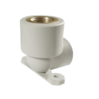 Отвод фиксируемый с резьбой внутренней с ушками PP  - d 20  GW1/2" FV / KAN (140/20) (Р-О)