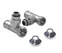 Пара вентилей для п/с угловой ручка-колп. 3/4"x1/2" г/ш (10) SMT8202SCH0405/2C