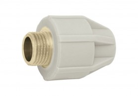 Муфта с резьбой наружной PP  - d 40 GZ 1 1/4" KAN