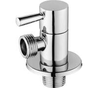 Кран угловой с отражателем хромированный Aquasfera 1/2"х3/8" (142) 