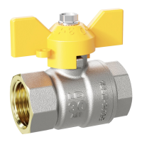 Кран шаровой для ГАЗА муфтовый полнопроходной (бабочка) LD Pride 1 1/4" (8) 