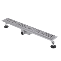 Трап-лоток с гориз. (гидро+сухая защита от запаха) (решетка с круг. ячейкой) 75см TIM (4)