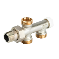  Блок для двухтрубной системы прямой Luxor M 351/A 3/4" (евроконус) (Р-О)