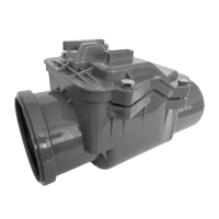 Обратный клапан канализационный D 50 (серый) ПОЛИТЭК