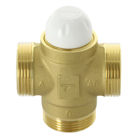Клапан термостатический трёхходовой разделительный Uni-Fitt 1 1/4", KVs 6.1, нар. р. 