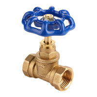 Вентиль запорный муфтовый полнопроходной синий 1 1/2" 15Б3р AQUALINK (16/2) 