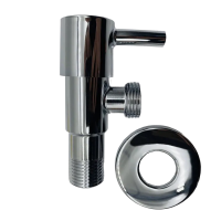 Кран угловой с отражателем хромированный TIM 1/2"х3/4" (80) 