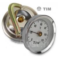 Термометр накладной с пружиной 1/4"(0 - 120) TIM