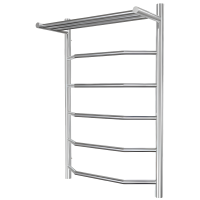 Полотенцесушитель Прага (с полкой) 1/2" вн. рез. 600х1200 (9 перекл.) нерж.