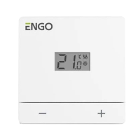 Термостат накладной ENGO Easy комнатный с дисплеем (белый)