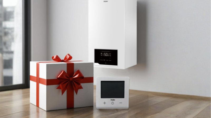 Купите котел Haier (≥24 кВт) и получите термостат бесплатно