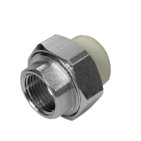 Муфта PP разъем. ВР 40 х 1 1/4" FDplast (серый) (30)