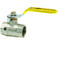 Кран шаровой для ГАЗА муфтовый полнопроходной (рычаг) AQUALINK 3/4" (100/10) 