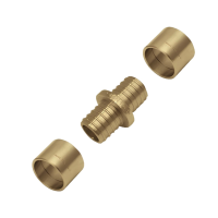 Соединитель двухсторонний латунный 18х2/18х2.5 (Push) Kan-therm (1/50)