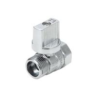 Кран шаровой муфта/резьба мини ручка флажок хром AQUALINK 1/2" (200/20) 