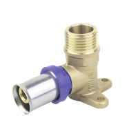 Угольник с креплением прессовый TIM нар. рез. 16х1/2" (144/18)