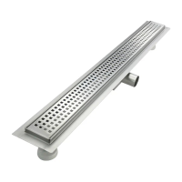 Трап-лоток с гориз. (гидро+сухая защита от запаха) (решетка с квад. ячейкой) 85см TIM (4)