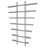 Полотенцесушитель Венеция (без полок) 1/2" вн. рез. 200х1000 (7 перекл.) нерж.