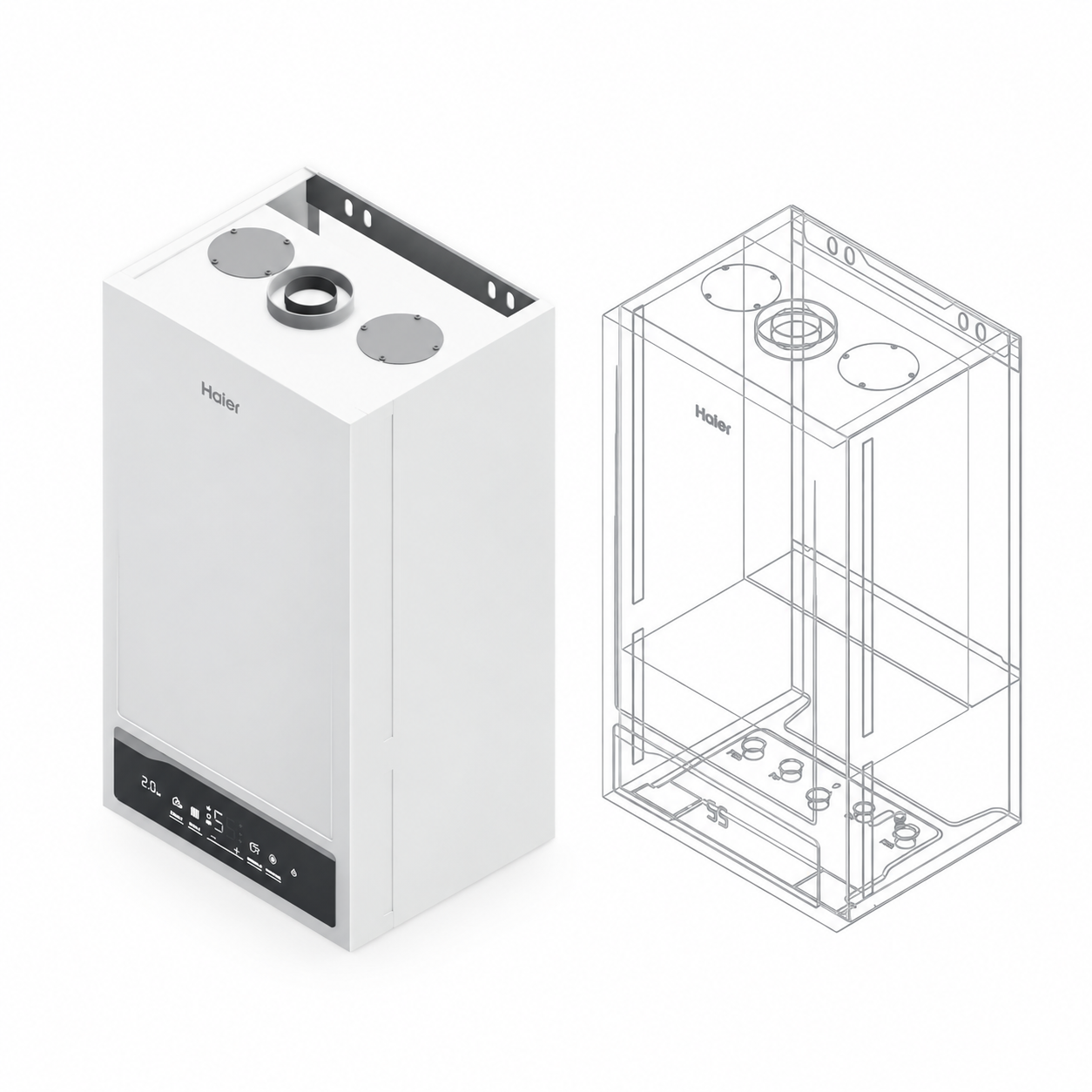 BIM-модели газовых котлов Haier EliteLine: проектируем с точностью BIM-модели газовых котлов Haier EliteLine: проектируем с точностью