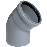 Отвод ПП канализационный D 50 (67 град.) (100)
